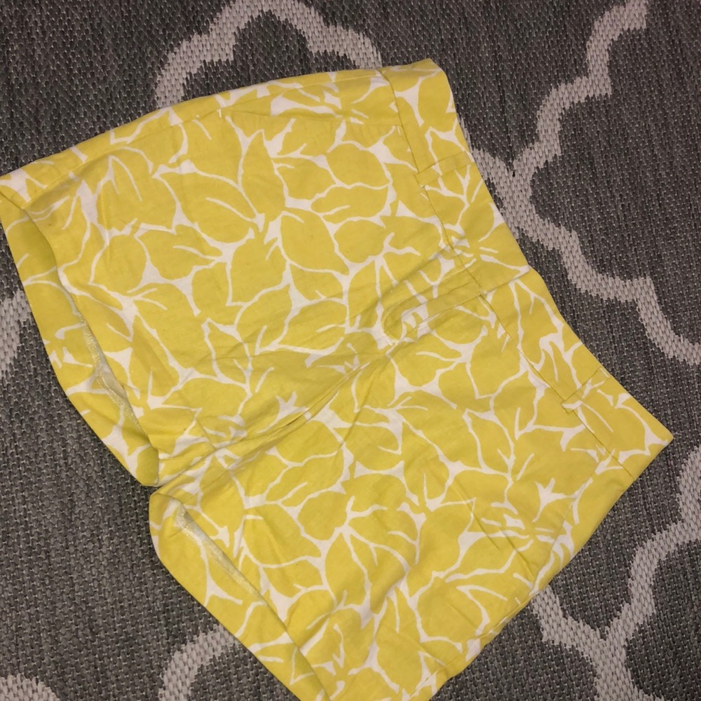 Loft yellow floral shorts